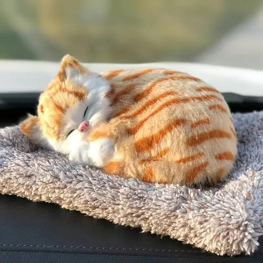Cute Sleeping Kitty Show Piece
