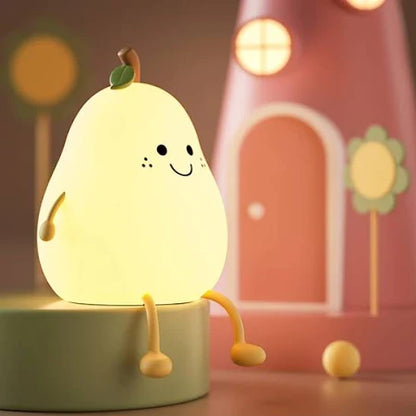 Cute Smile Pear Night Light Lamp
