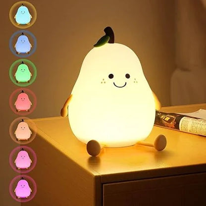 Cute Smile Pear Night Light Lamp
